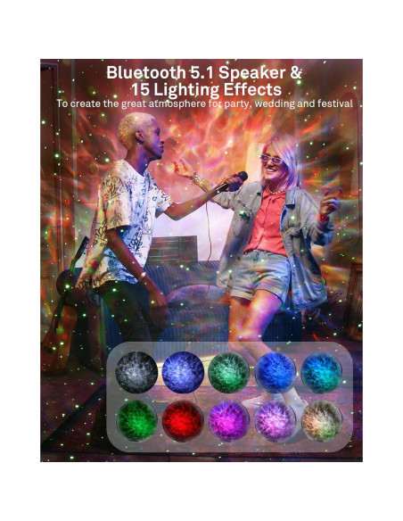 Proyector de Galaxia AIRIVO AP03 con Altavoz Bluetooth