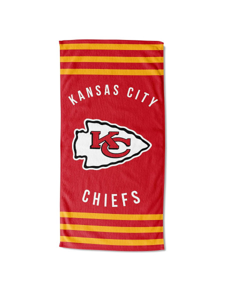 Toalla de Playa Rayas NORTHWEST Kansas City Chiefs 76.2x152.4cm