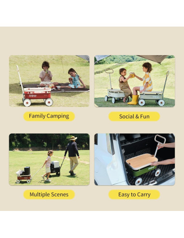 Carro de Arrastre PULA-WILD 3 en 1 para Niños Blanco