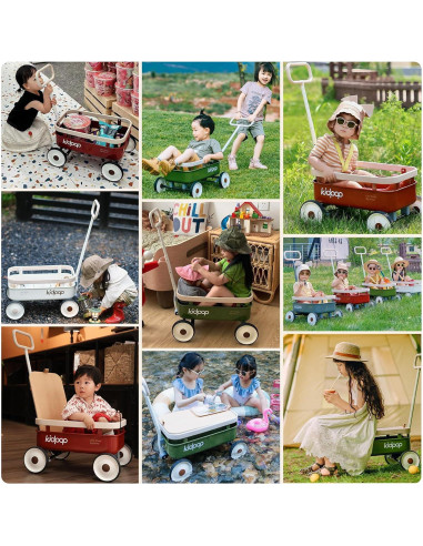 Carro de Arrastre PULA-WILD 3 en 1 para Niños Blanco