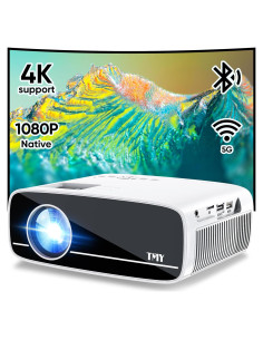Proyector Mini TMY V68 1080P WiFi 5G Bluetooth 5.1