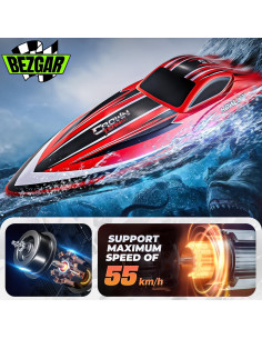 Barco RC BEZGAR HJ818PRO 40.7cm Sin Escobillas 55KPH 2