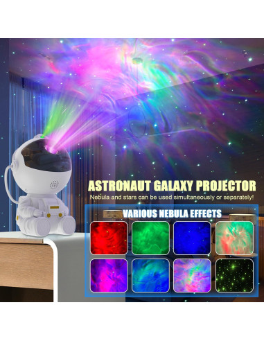 Proyector Galáctico HCRTGAY con Control Remoto y Temporizador