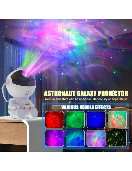 Proyector Galáctico HCRTGAY con Control Remoto y Temporizador Proyector Galáctico HCRTGAY con Control Remoto y Temporizador
