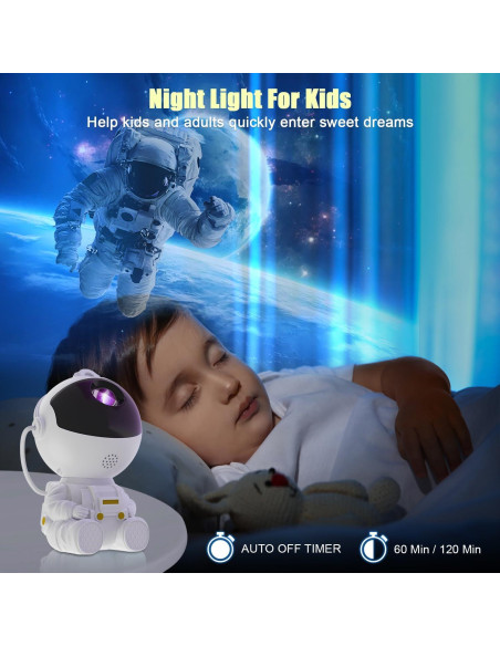 Proyector Galáctico HCRTGAY con Control Remoto y Temporizador Proyector Galáctico HCRTGAY con Control Remoto y Temporizador