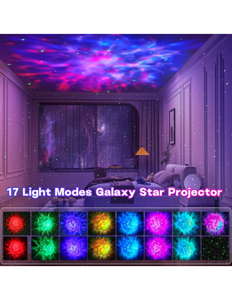 Proyector de Estrellas Galaxy Proran con Control Remoto 13.97cm