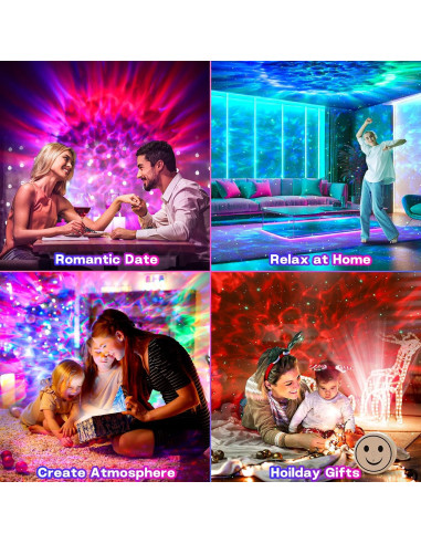 Proyector de Estrellas Galaxy Proran con Control Remoto 13.97cm