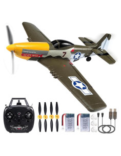 Avión RC ANTSIR P51 Mustang 4 Canales para Principiantes