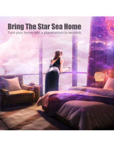 Proyector de Luz Nocturna Astronauta AceGamer Rosa-Blanco