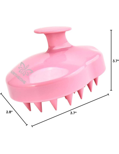 Masajeador de cuero cabelludo URTHEONE Rosa - Silicona Suave