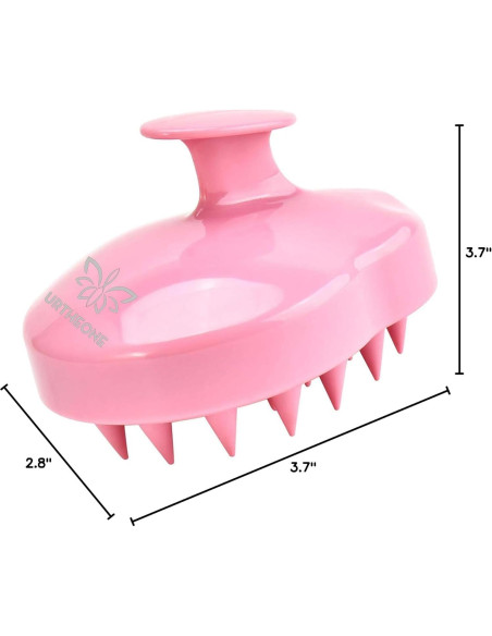 Masajeador de cuero cabelludo URTHEONE Rosa - Silicona Suave Masajeador de cuero cabelludo URTHEONE Rosa - Silicona Suave