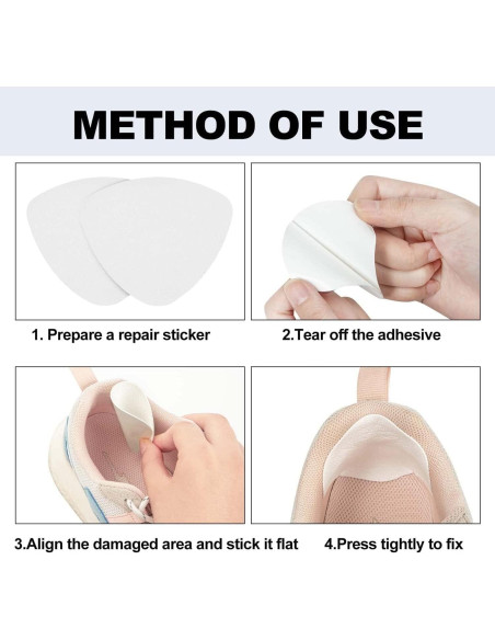 Kit de Parches Autoadhesivos para Reparación de Tacones - HTZNHXT