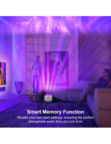 Proyector de Luz Aurora HUMIIEYE DY-FWD01 16 Colores USB-C