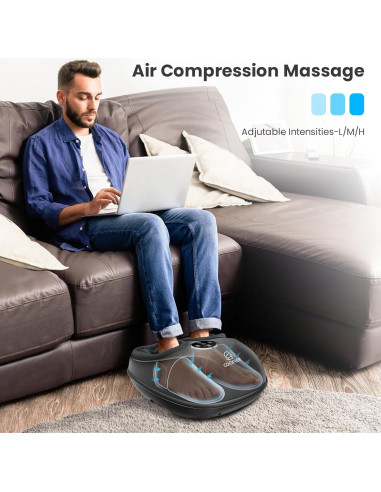 Masajeador de Pies COMFIER CF-5003RC con Calor y Control Remoto