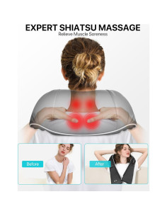 Masajeador de Cuello y Hombros ALLJOY Shiatsu 3D con Calor 2