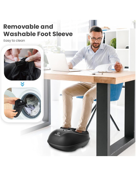 Masajeador de Pies COMFIER CF-5003RC con Calor y Control Remoto