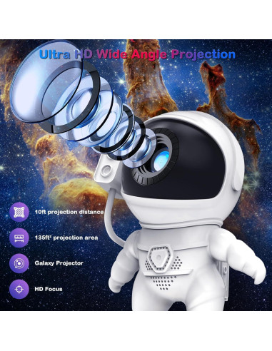 Proyector de Galaxia Nawchedo 13 en 1 Luz Nocturna HD
