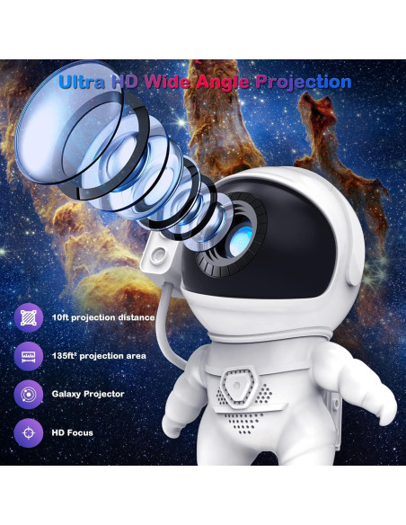 Proyector de Galaxia Nawchedo 13 en 1 Luz Nocturna HD