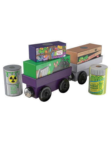 Paquete de Carga de Tren de Madera - Twinkle Toys - 7 Piezas