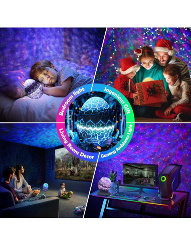 Proyector de Estrellas FlyEagle RS-KLD10B Luz Nocturna