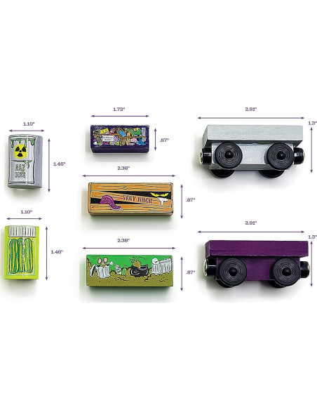 Paquete de Carga de Tren de Madera - Twinkle Toys - 7 Piezas Paquete de Carga de Tren de Madera - Twinkle Toys - 7 Piezas