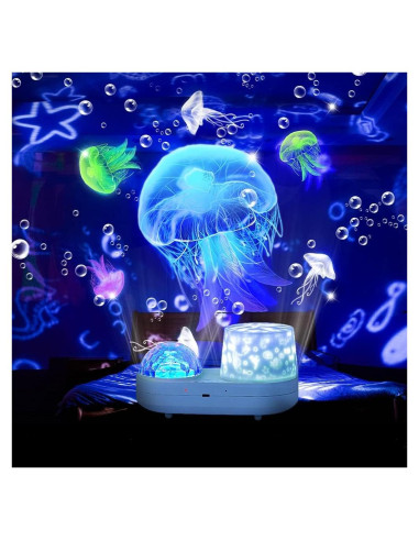 Proyector de Luz Nocturna KELAHOUSE Estrellado 360 para Niños