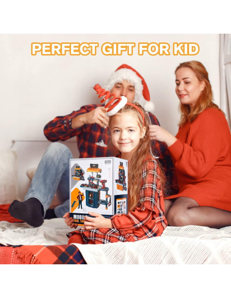 Banco de herramientas 3 en 1 GEIYATOI para niños