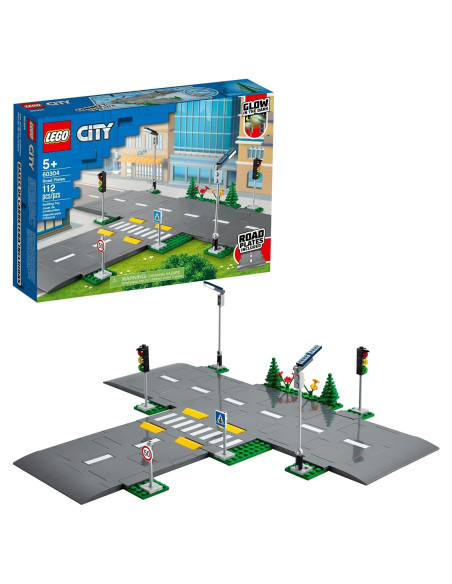 LEGO City Placas de Carretera 60304 - Set de Construcción 112 Piezas