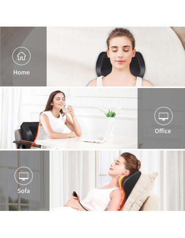 Masajeador Eléctrico Boriwat R7 Cuello y Espalda con Calor