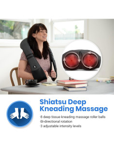 Masajeador de Cuello Inalámbrico Etekcity con Calor 8 Nodos 2