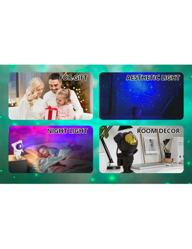 Proyector de Estrellas WHD Astronauta con Control Remoto 21.5cm