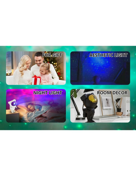 Proyector de Estrellas WHD Astronauta con Control Remoto 21.5cm