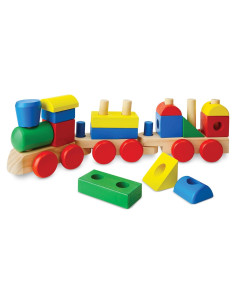 Tren de Apilamiento Melissa & Doug con 18 Piezas de Madera