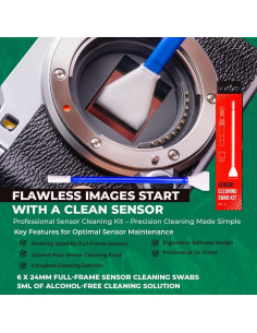 Kit de Limpieza de Sensor APS-C Reflex Camera - Sin Alcohol 2