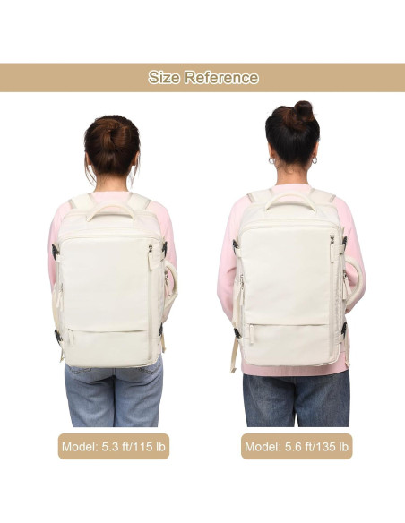 Mochila de viaje Sinaliy 40L impermeable para laptop 43.9cm