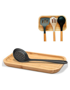 Descanso de Cuchara de Bambú Grande SIVOTAMI 24.6x14 cm