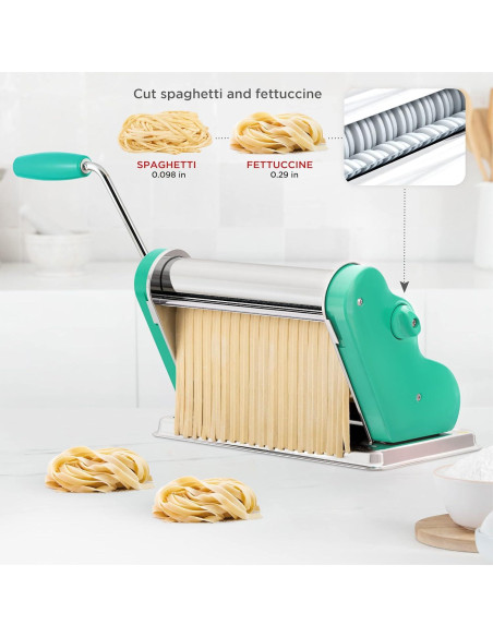 MAQUINA DE PASTA PASTALINDA Classic 26 cm, 9 posiciones, Verde