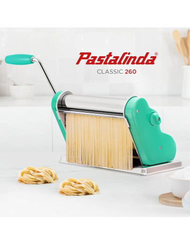 MAQUINA DE PASTA PASTALINDA Classic 26 cm, 9 posiciones, Verde