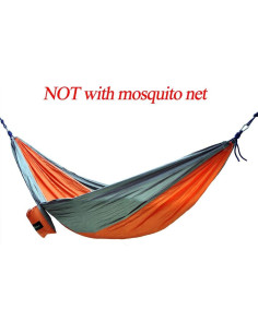 Hamaca Doble Linkshare Portátil Nylon 0.58 kg Naranja Verde 2