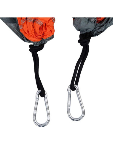 Hamaca Doble Linkshare Portátil Nylon 0.58 kg Naranja Verde