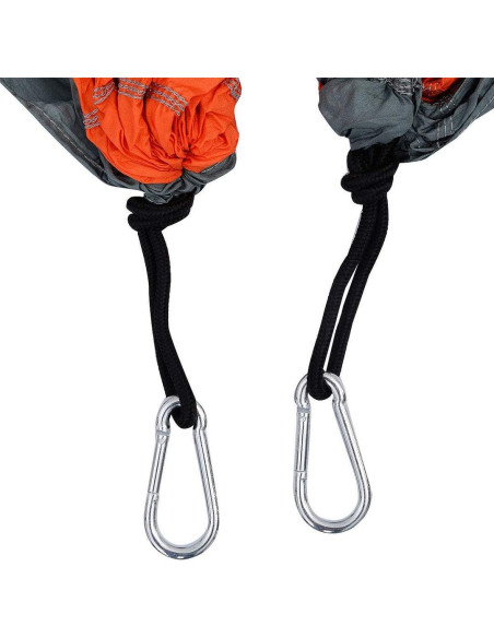 Hamaca Doble Linkshare Portátil Nylon 0.58 kg Naranja Verde