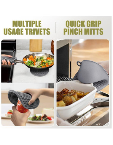 Guantes de Horno Rorecay Silicona Extra Largos 38 cm