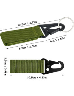 6 Piezas Clip de Equipo Táctico Vinsot Soporte de Cinturón Nylon 2