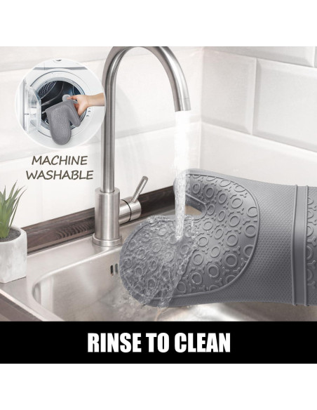 Guantes de Horno Rorecay Silicona Extra Largos 38 cm