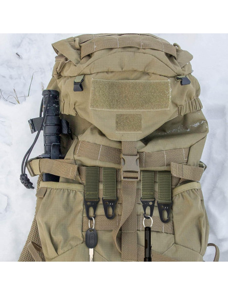 6 Piezas Clip de Equipo Táctico Vinsot Soporte de Cinturón Nylon