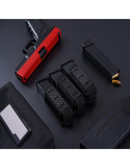 Soporte Triple para Revistas 9mm OEBABE Nylon Táctico