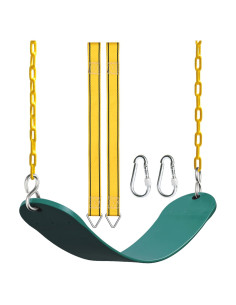 Columpio PACEARTH Verde 299kg Cadenas Antioxidantes 66cm