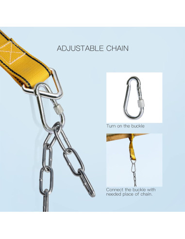 Columpio PACEARTH Verde 299kg Cadenas Antioxidantes 66cm