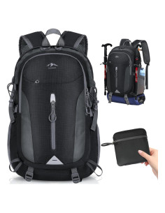 Mochila de Senderismo RAINSMORE 40L Impermeable Plegable