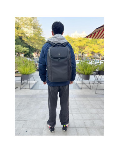 Mochila de Negocios Impermeable 17.3" USB - HF0010BLK